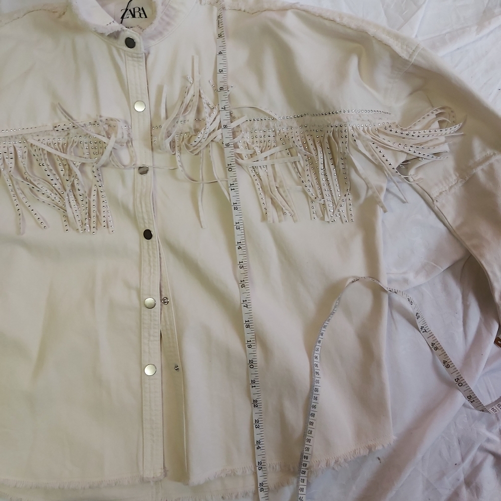 ZARA Fringed Jacket - Picture 9 of 10